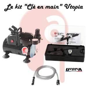 Kit "Clé en main" Utopia F03 et compresseur simple piston ventilé