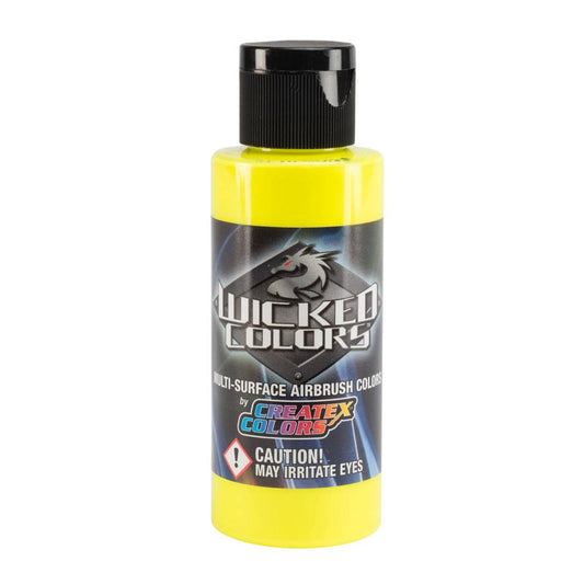 Peinture Createx Wicked Fluorescente Yellow 60 ml