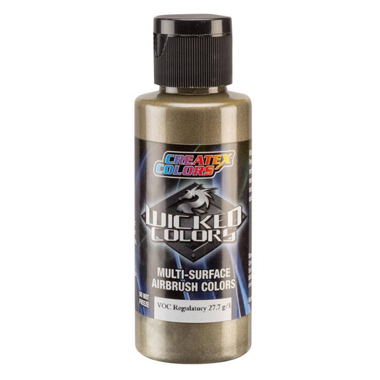 Peinture Createx Wicked Métallisée Metallic Pewter 60 ml