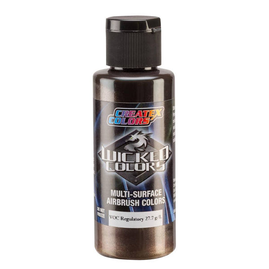 Peinture Createx Wicked Métallisée Metallic Dark Brown 60 ml