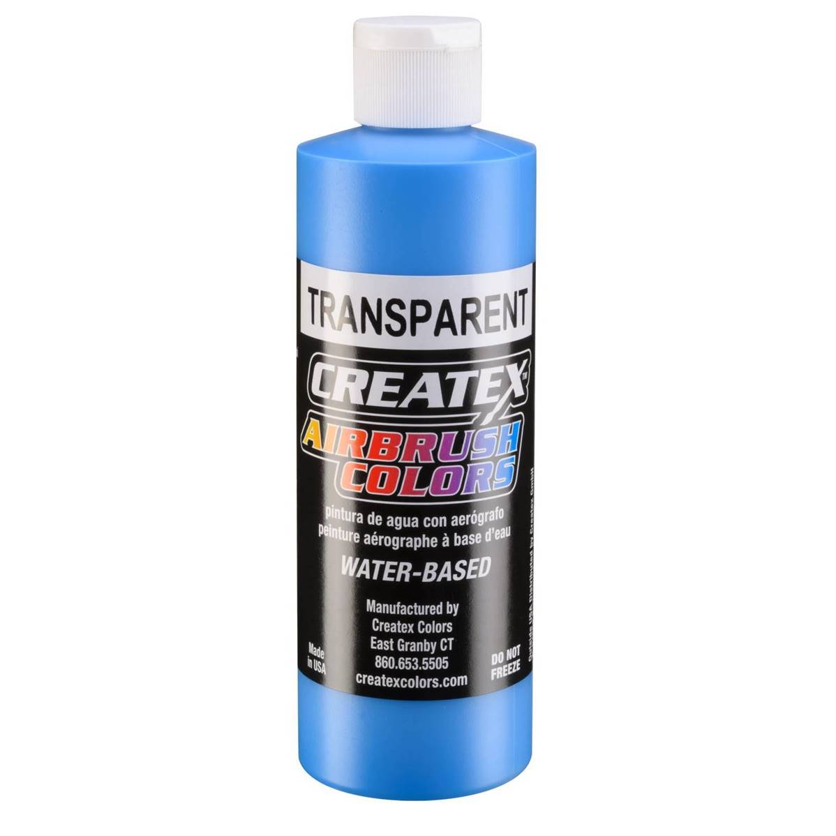Peinture Createx transparente Caribbean blue 240ml