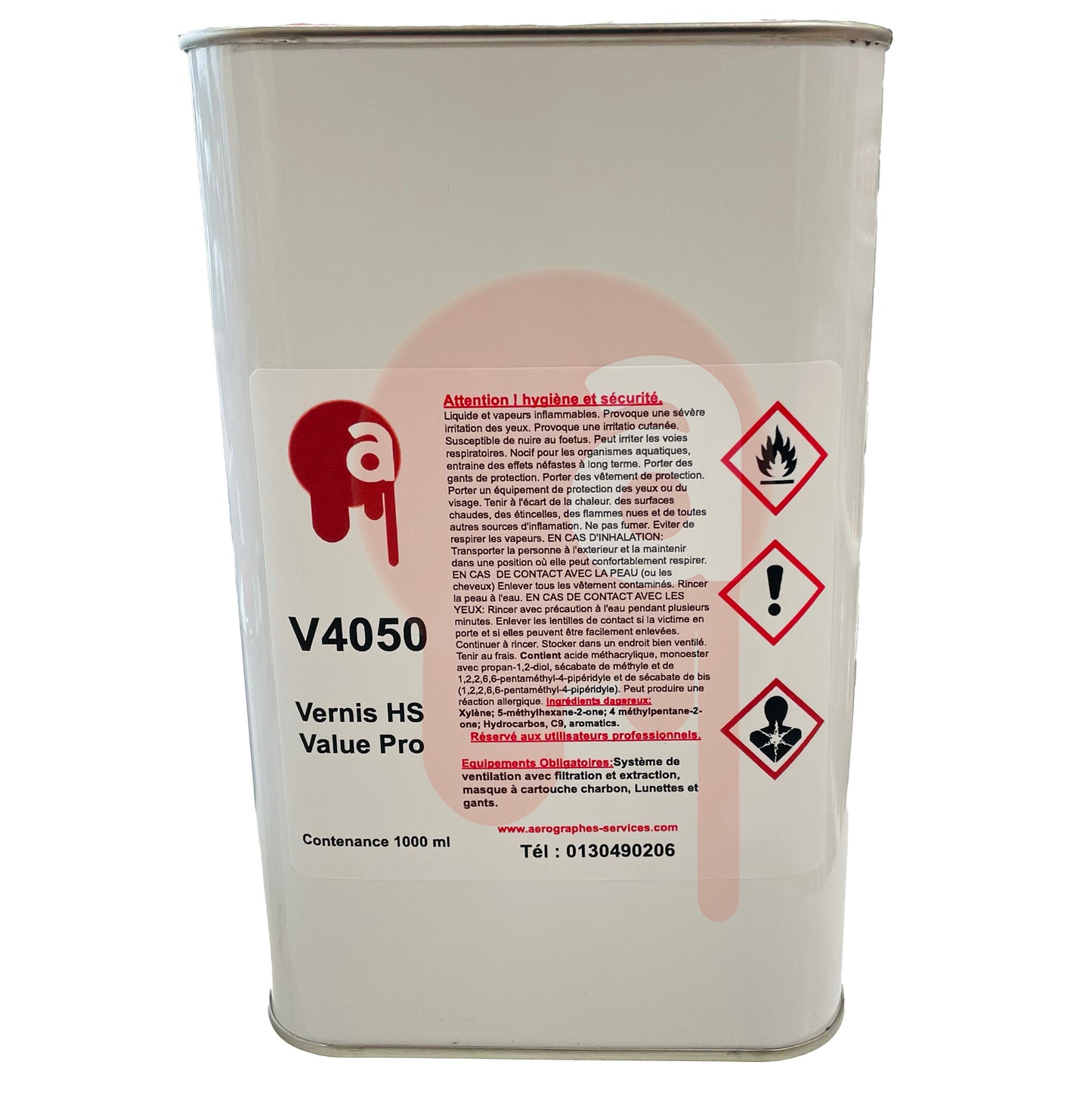 Vernis Polyuréthanne brillant HS bi composant 1 L V40501