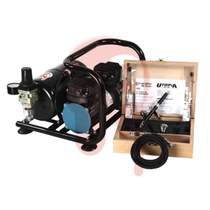 Kit "Clé en main" Utopia F03K et compresseur double piston avec cuve
