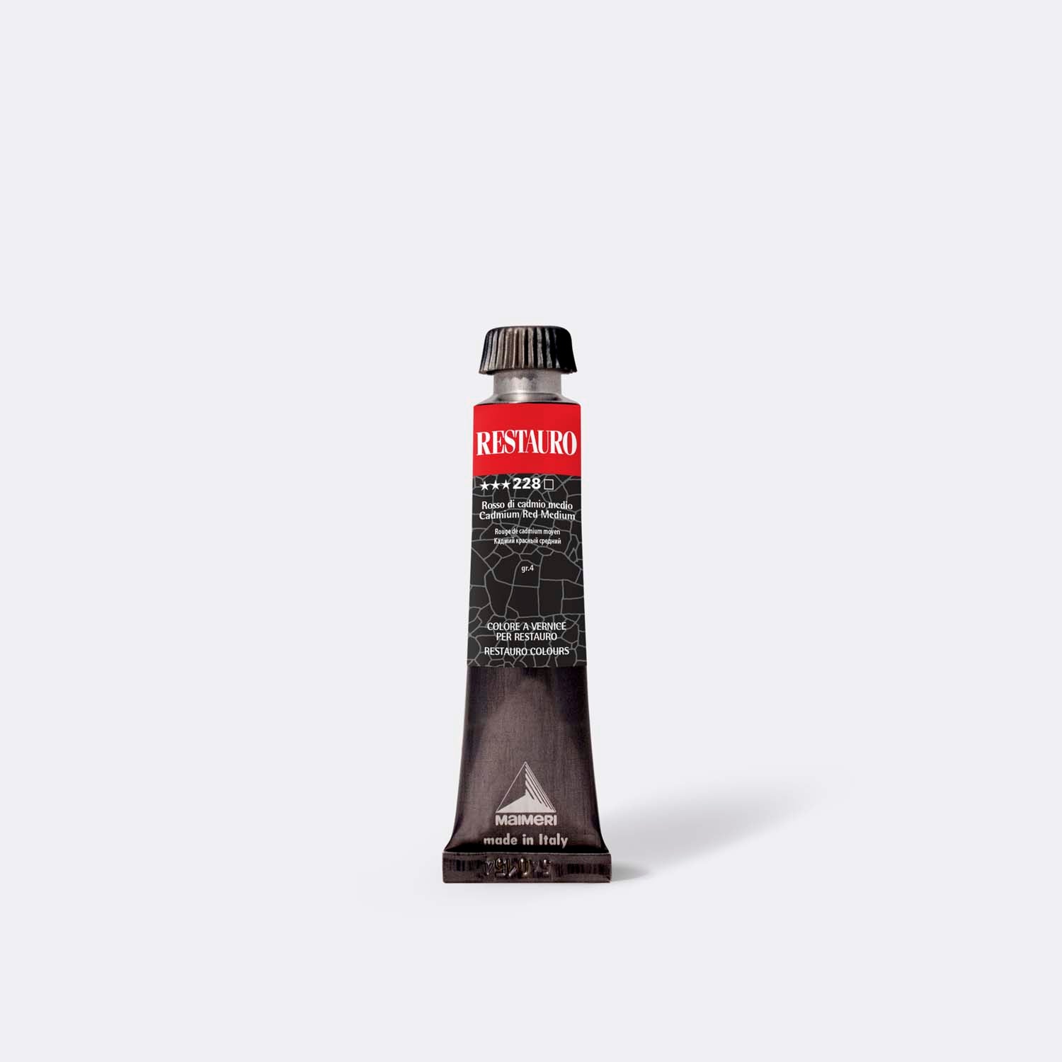 Maimeri Restauro 228 Rouge de Cadmium moyen - Tube 20ml | Aérographes Services