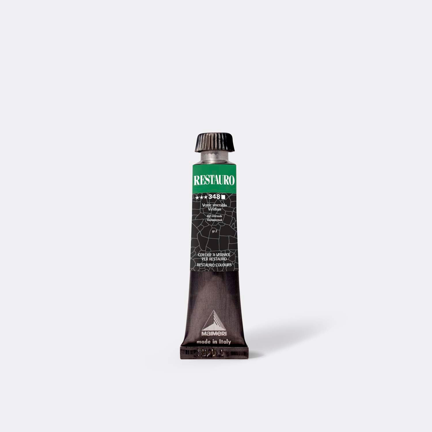 Maimeri Restauro 348 Vert émeraude (Viridian) - Tube 20ml | Aérographes Services