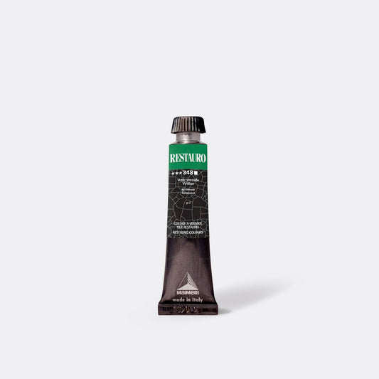 Maimeri Restauro 348 Vert émeraude (Viridian) - Tube 20ml | Aérographes Services