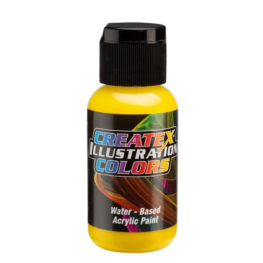 Createx Illustration transparente - Jaune transparent 30 ml