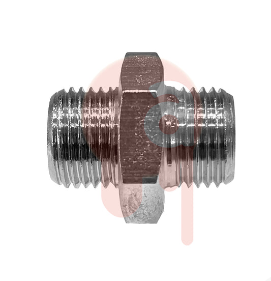 Raccord 1/8 mâle égal en laiton nickelé