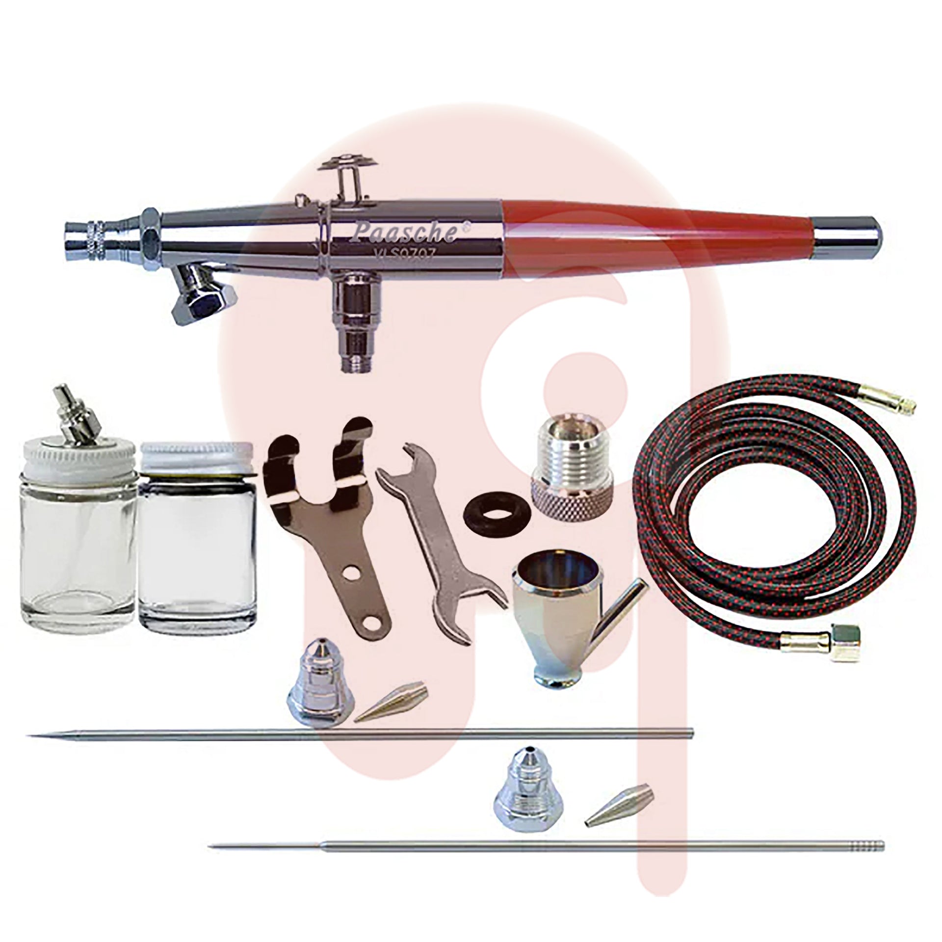 Lot Paasche Type VL #1, Type AEC Airbrushes, & Extras